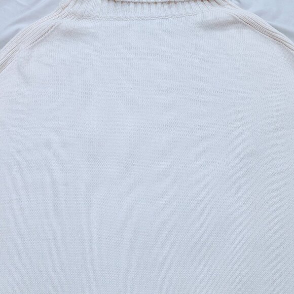 New York & Company Womens One Size Ivory Turtleneck Poncho Cozy Pullover Sweater - Picture 5 of 5